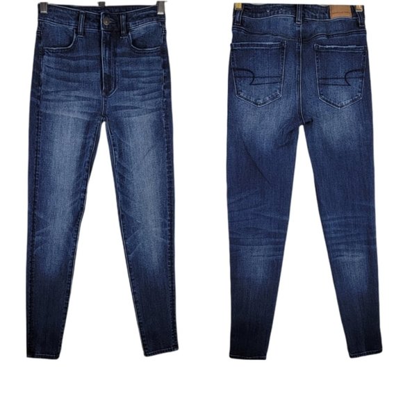 American Eagle 00 Short Super Stretch Super Hi-Rise Jegging - Picture 1 of 8